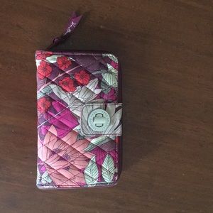 Vera Bradley Bohemian Bloom Turnlock Wallet